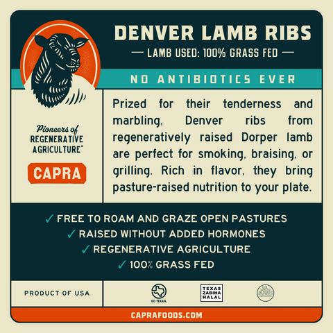 Grass Fed Denver Lamb Ribs