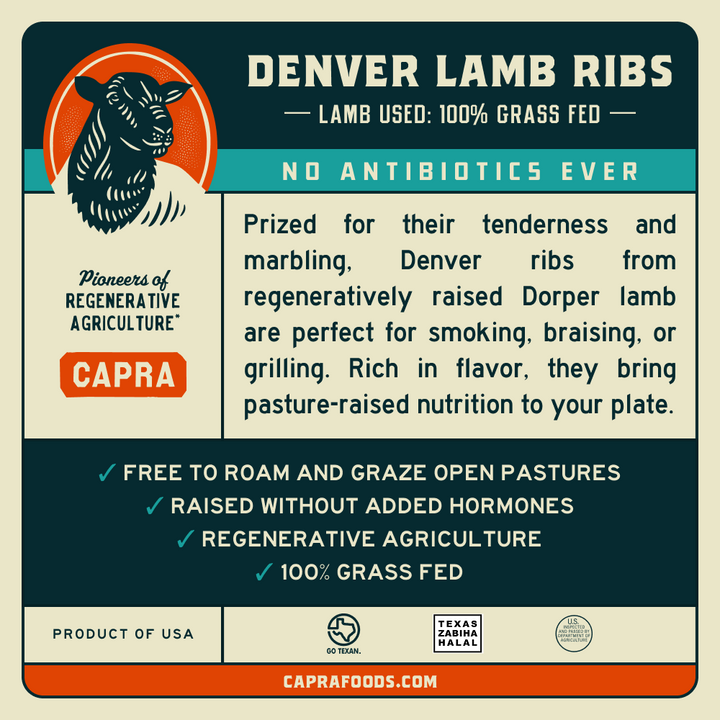Grass Fed Denver Lamb Ribs