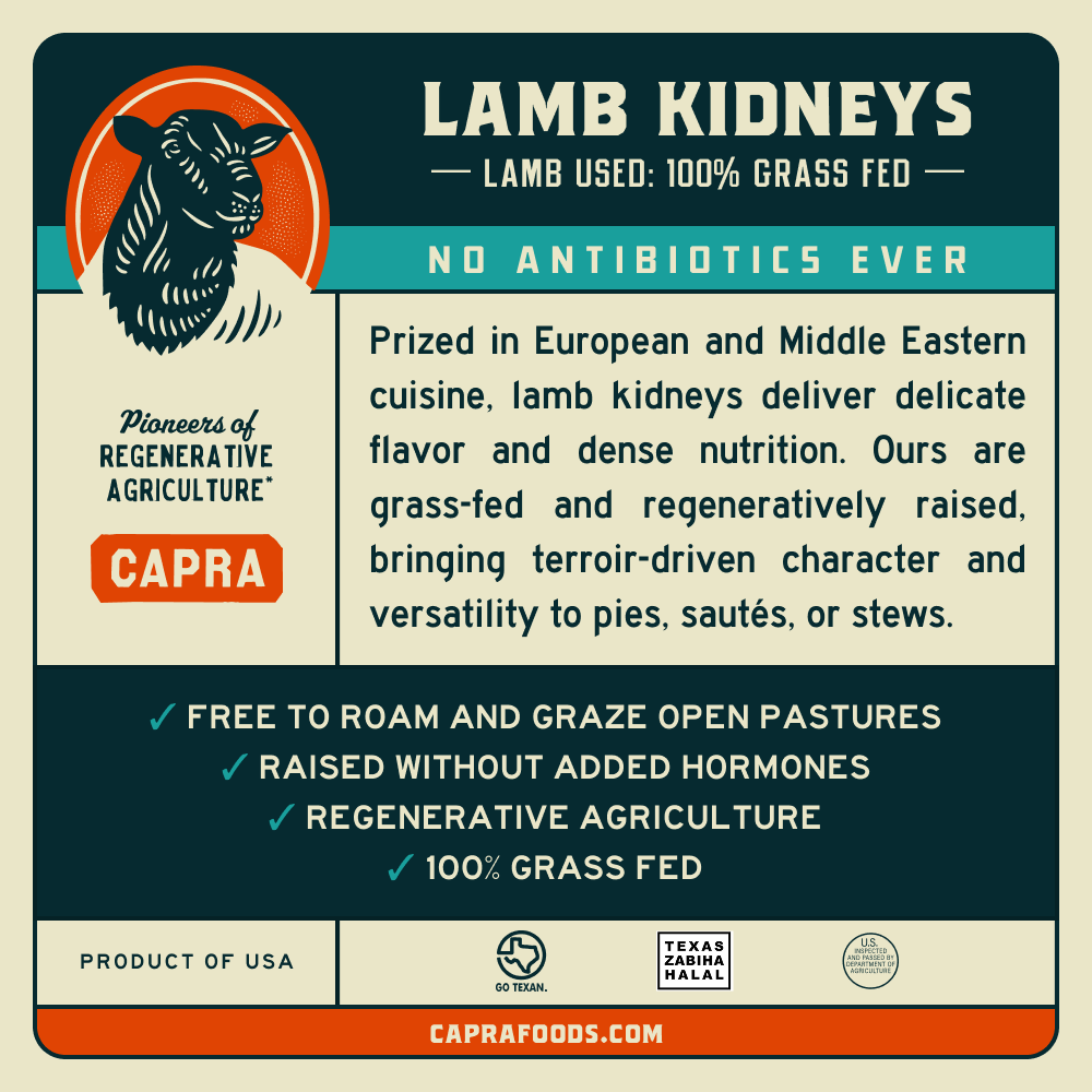 Grass Fed Lamb Kidneys