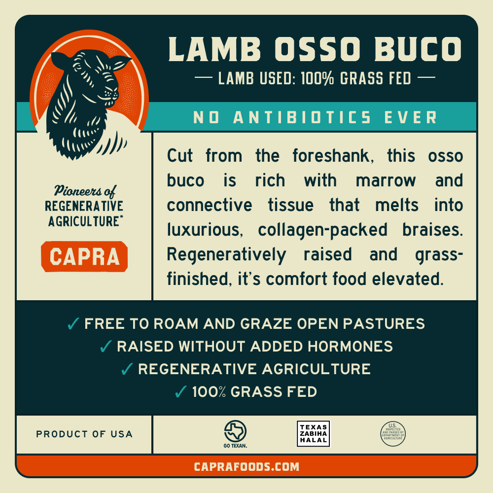 Grass Fed Lamb Osso Buco (Foreshank)