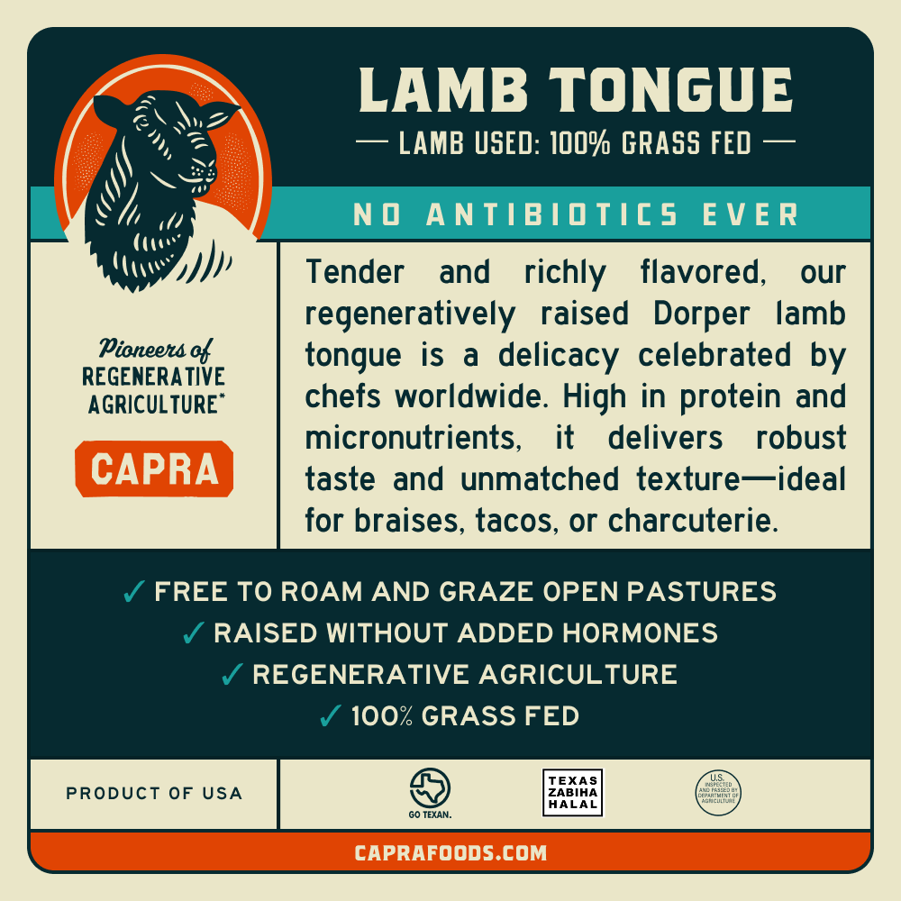 Grass Fed Lamb Tongue